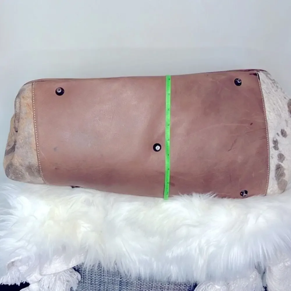 Terrida Tangaroa Venezia Animal Print Leather Travel Duffle Weekend Bag - Picture 13 of 16